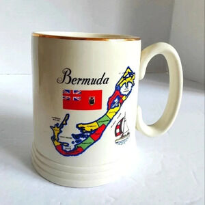 Bermuda Mug Cup, Lord Nelson Pottery England, VGC, 16 ounce